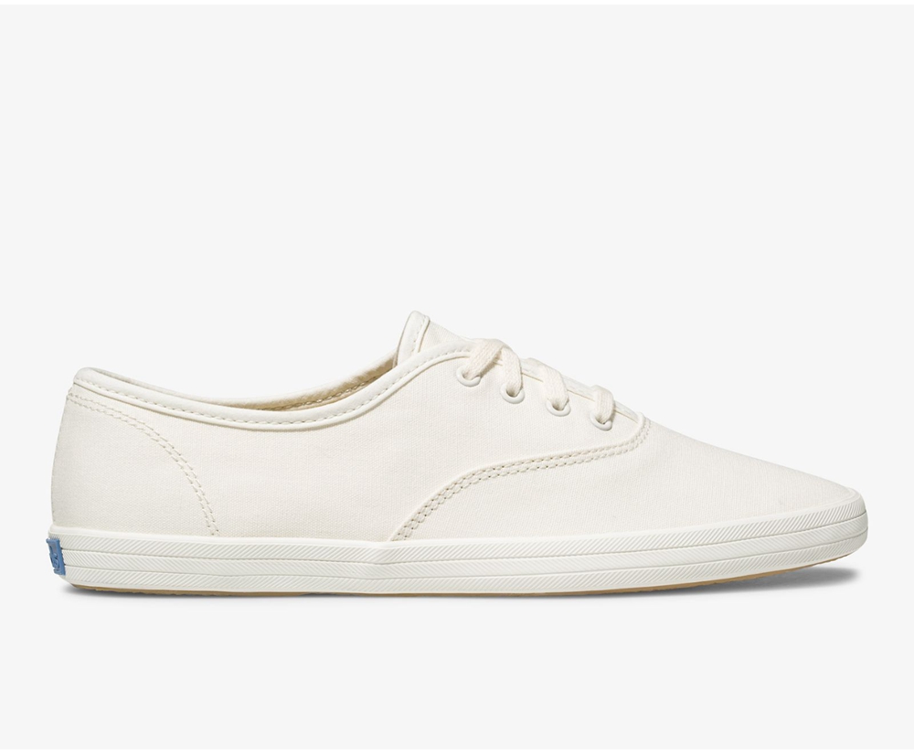 Zapatillas Keds Mujer Blancas - Vintage Champion Lona - 495-CEDNRA